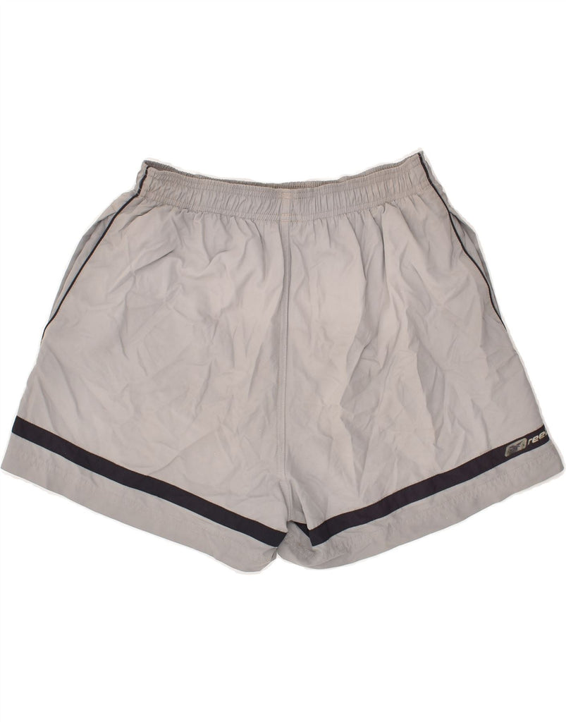 REEBOK Mens Sport Shorts Medium Grey Polyester Vintage Reebok and Second-Hand Reebok from Messina Hembry 