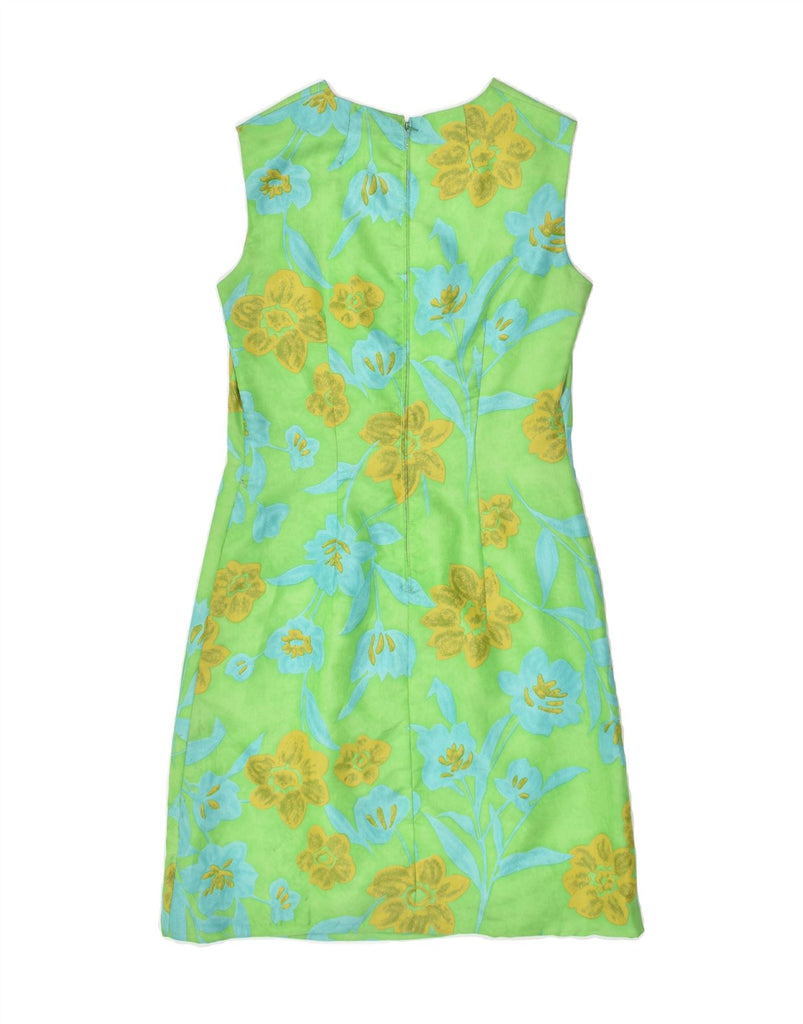 VERA MONT Womens Sleeveless Basic Dress EU 36 Small Green Floral | Vintage Vera Mont | Thrift | Second-Hand Vera Mont | Used Clothing | Messina Hembry 