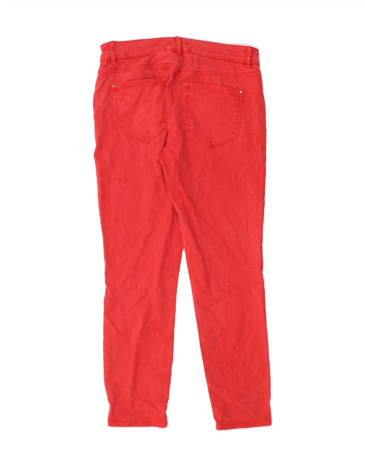 ESPRIT Womens Cargo Tapered Jeans UK 12 Medium W28 L26 Red Cotton Vintage Esprit and Second-Hand Esprit from Messina Hembry 