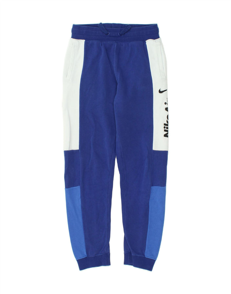 NIKE Boys Air Graphic Tracksuit Trousers Joggers 11-12 Years Large Blue | Vintage Nike | Thrift | Second-Hand Nike | Used Clothing | Messina Hembry 