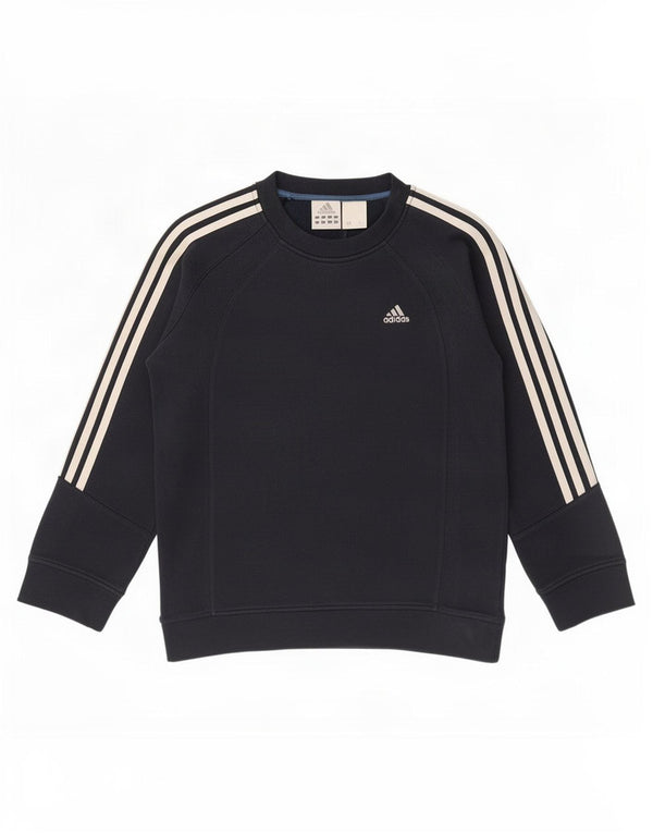 Adidas Boys Sweatshirt Jumper 13-14 Years Navy Blue Cotton