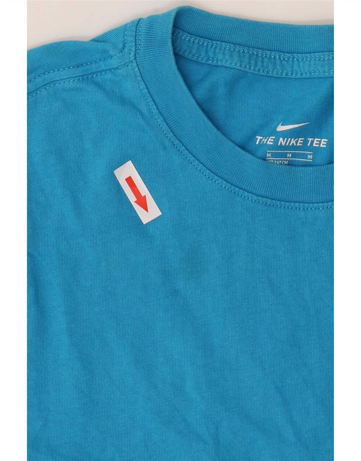 Nike Boys T-Shirt Top 10-11 Years Medium Blue Cotton