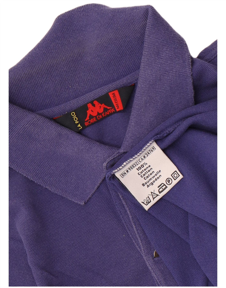 Kappa Mens Polo Shirt Medium Purple Cotton