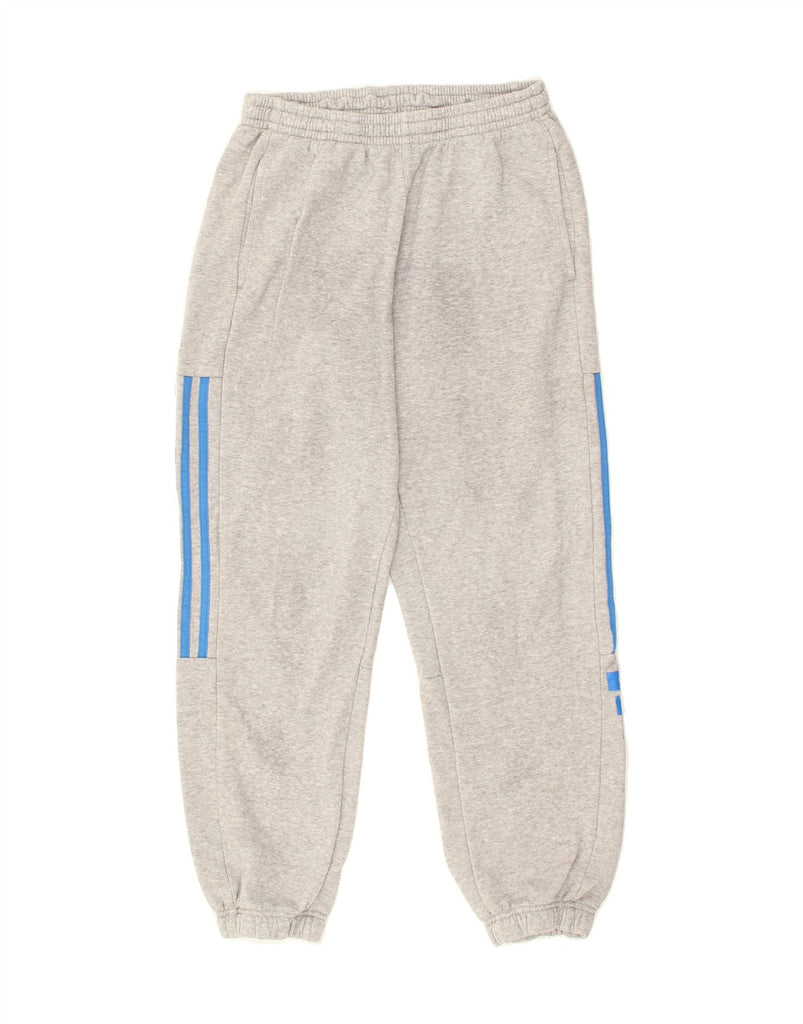 ADIDAS Boys Graphic Tracksuit Trousers Joggers 13-14 Years Grey Cotton | Vintage Adidas | Thrift | Second-Hand Adidas | Used Clothing | Messina Hembry 