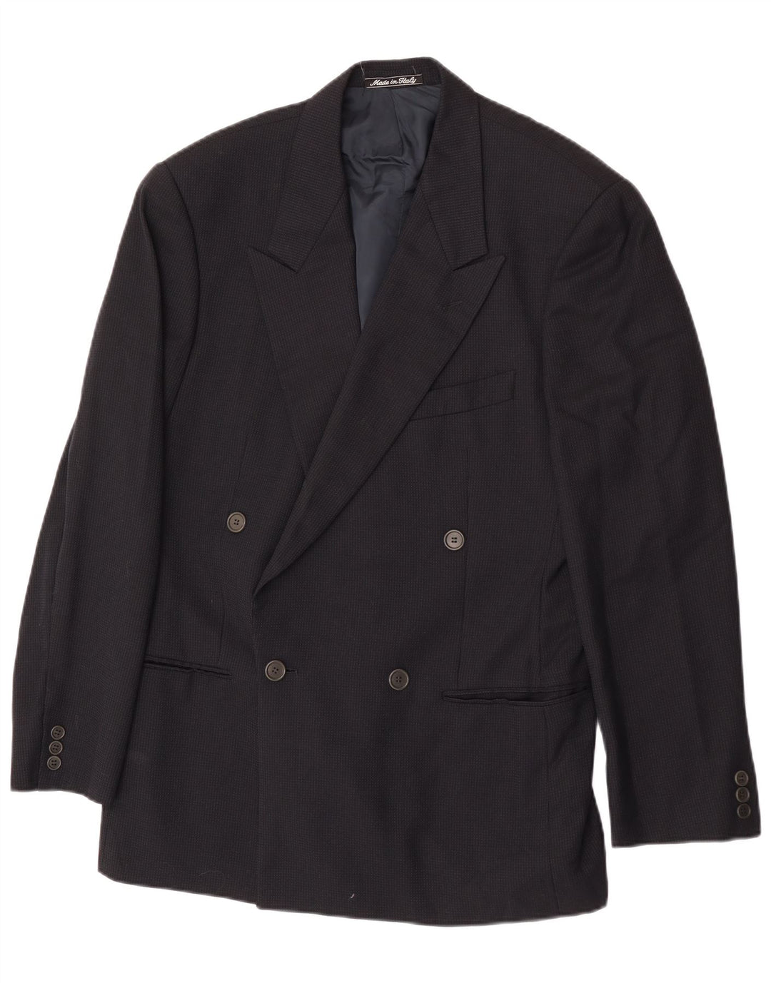 Giorgio Armani Mens Blazer Jacket IT 46 Small Navy Blue Classic