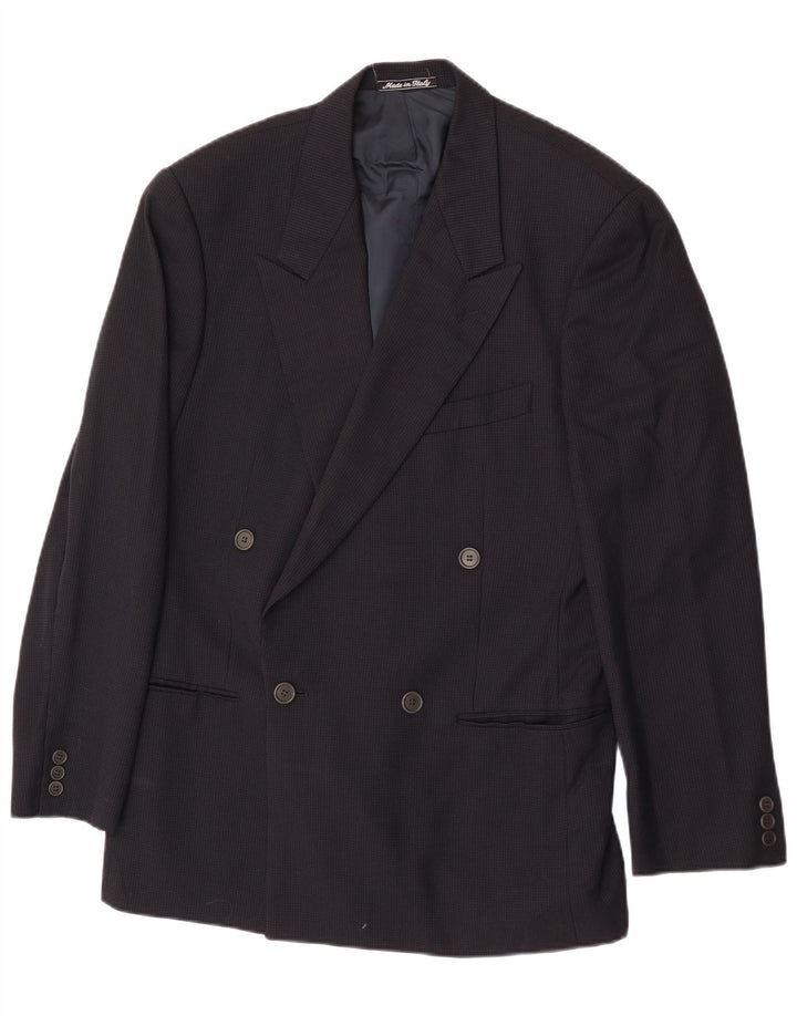 Giorgio Armani Mens Blazer Jacket IT 46 Small Navy Blue Classic
