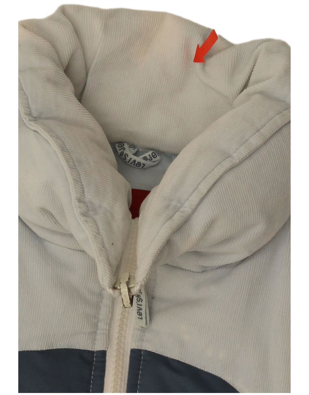 Levi's Womens Padded Jacket UK 6 XS White Colourblock Polyester