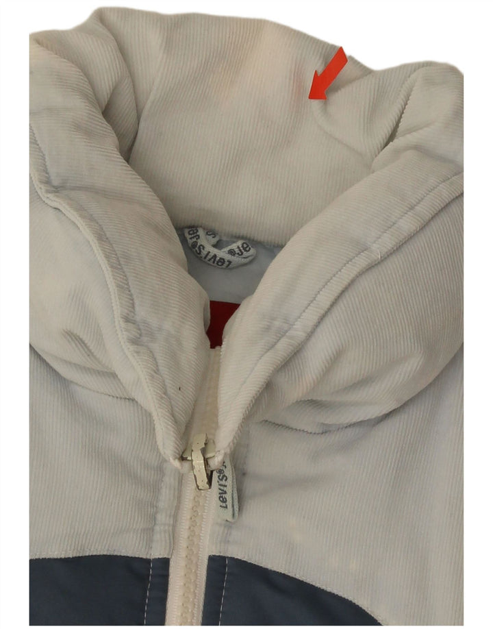 Levi's Womens Padded Jacket UK 6 XS White Colourblock Polyester