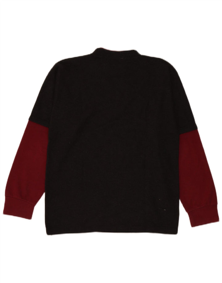 Richmond Mens Graphic Crew Neck Jumper Sweater Medium Black Colourblock