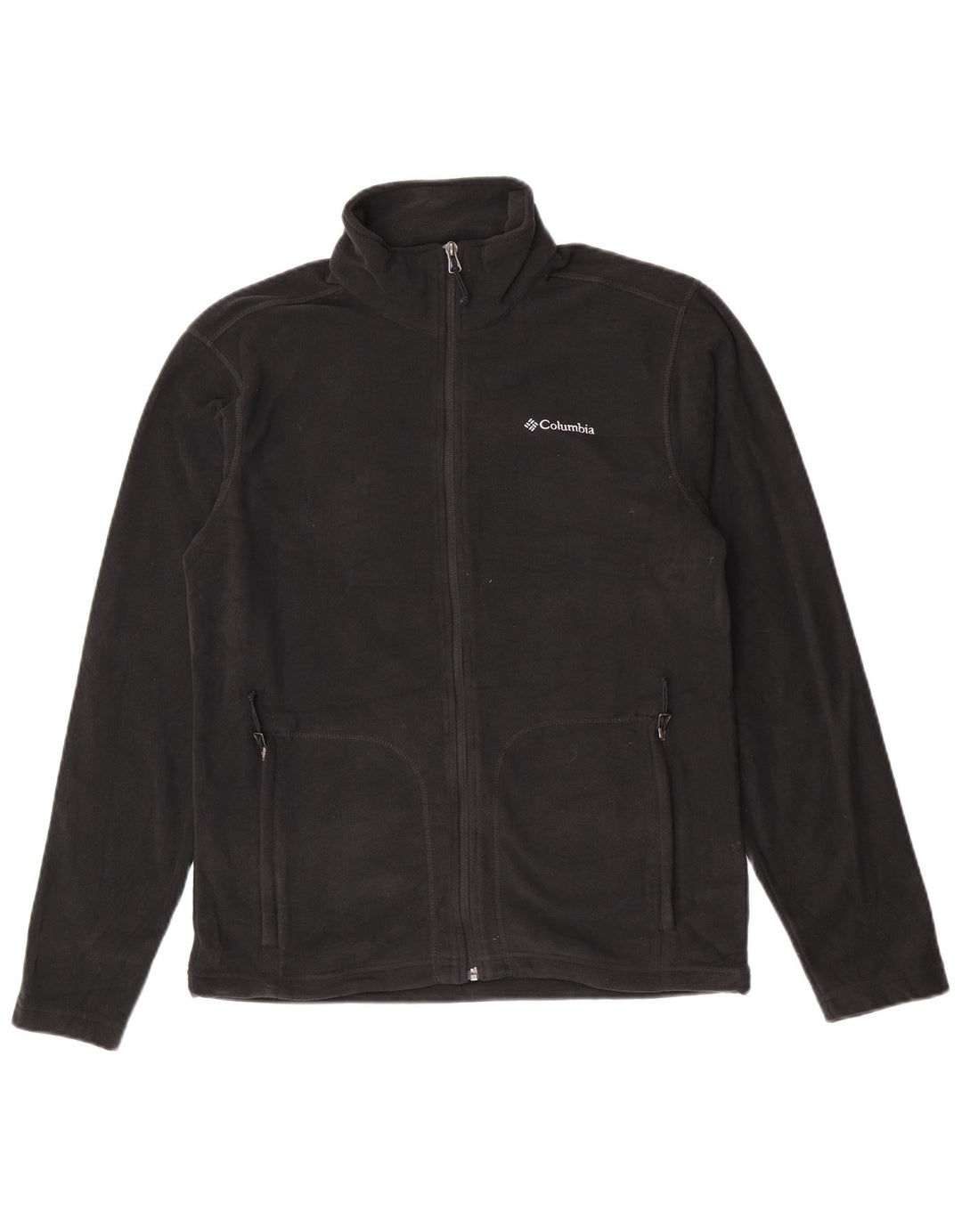 Columbia Mens Fleece Jacket UK 38 Medium Black Polyester