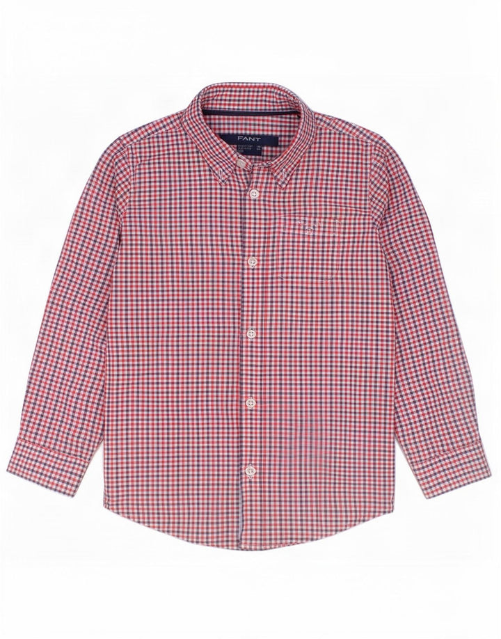 Gant Baby Boys Shirt 3-6 Months Red Gingham Cotton