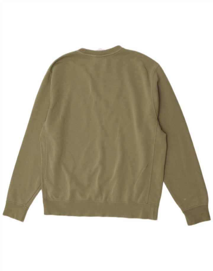 Nike Mens Sweatshirt Jumper Medium Green Cotton Sports