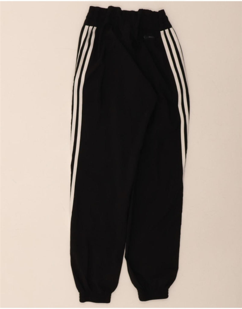 ADIDAS Womens Tracksuit Trousers Joggers UK 14 Medium Black Vintage Adidas and Second-Hand Adidas from Messina Hembry 