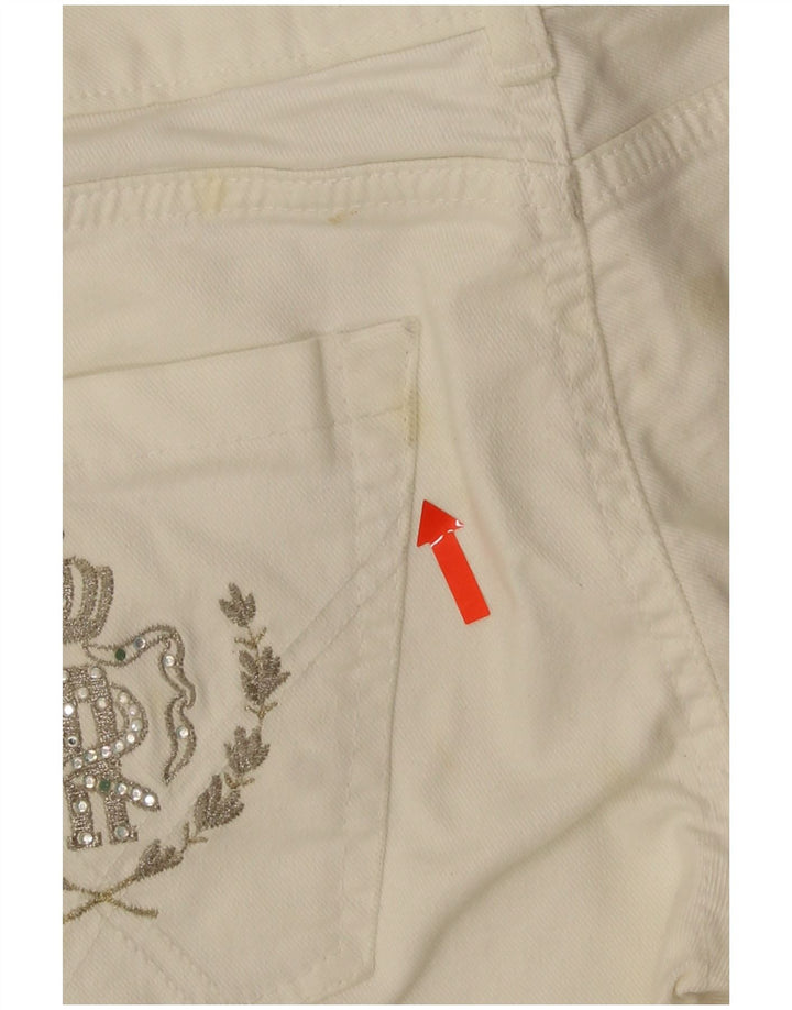 Roy Rogers Womens Skinny Jeans IT 43 Medium W29 L34 White Cotton