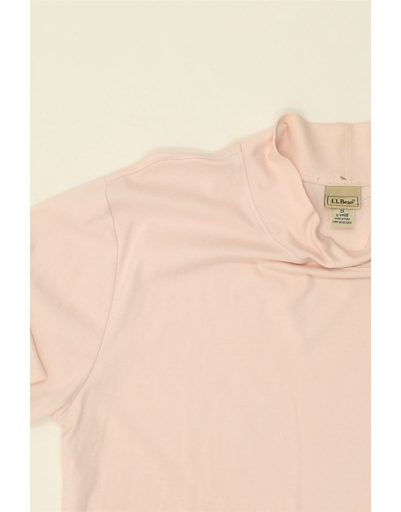 L.L.BEAN Womens T-Shirt Top UK 20 2XL Pink Cotton | Vintage L.L.Bean | Thrift | Second-Hand L.L.Bean | Used Clothing | Messina Hembry 