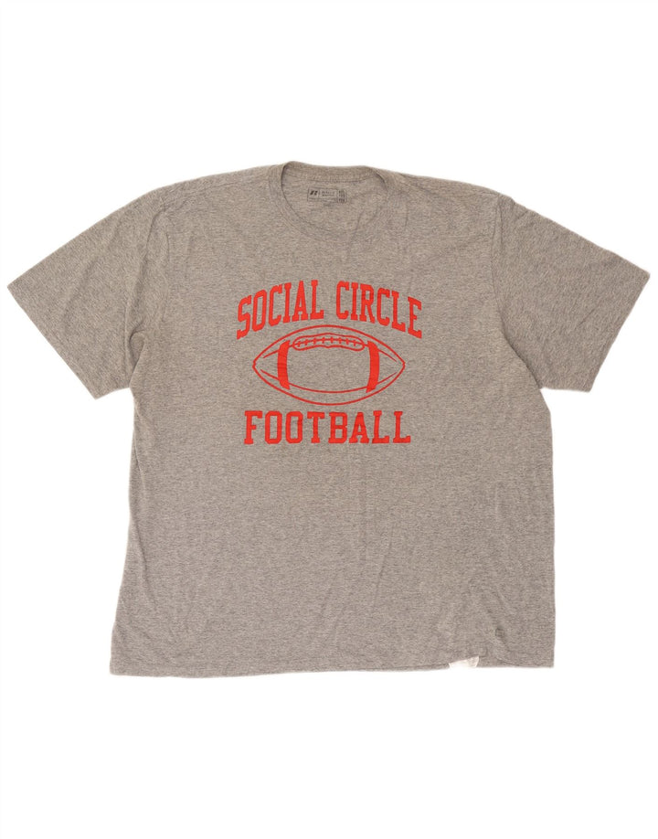 Russell Athletic Mens Graphic T-Shirt Top 2XL Grey