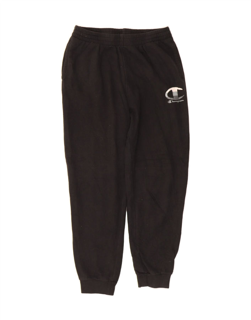 CHAMPION Mens Graphic Tracksuit Trousers Joggers XL Black Cotton Vintage Champion and Second-Hand Champion from Messina Hembry 