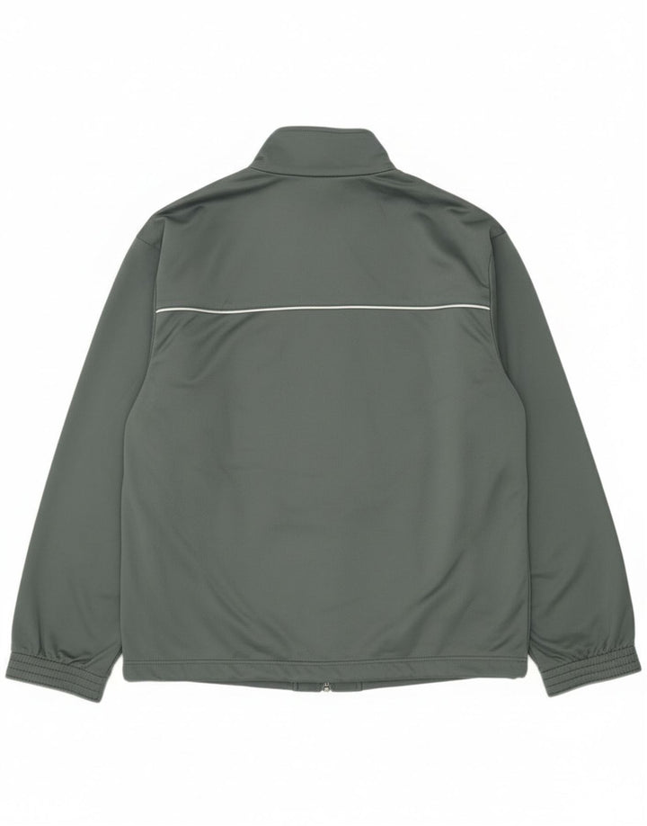 Diadora Mens Tracksuit Top Jacket IT 48 Medium Green Polyester