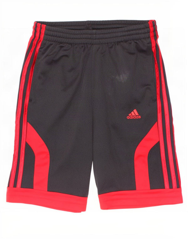Adidas Boys Sport Shorts 11-12 Years Black Colourblock Polyester
