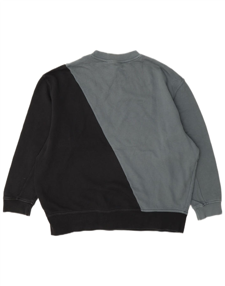 Adidas Womens Graphic Sweatshirt Jumper UK 10 Small Grey Colourblock