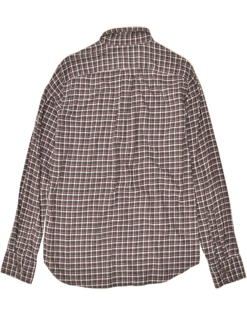 J. CREW Mens Shirt Medium Grey Check Cotton | Vintage J. Crew | Thrift | Second-Hand J. Crew | Used Clothing | Messina Hembry 