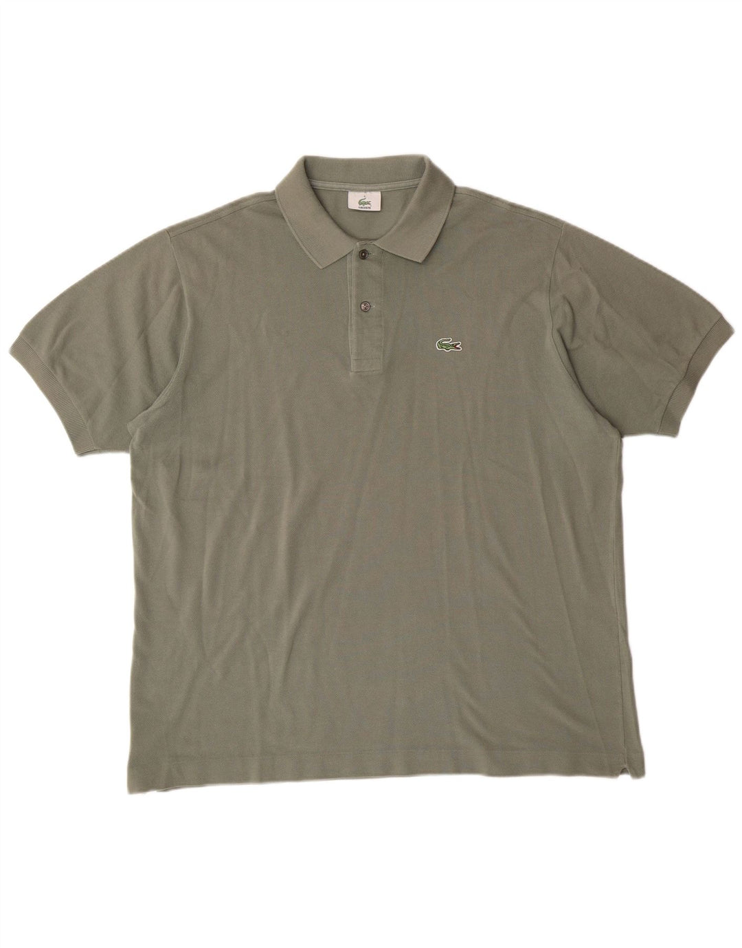 Lacoste Mens Polo Shirt Size 5 Large Khaki Cotton