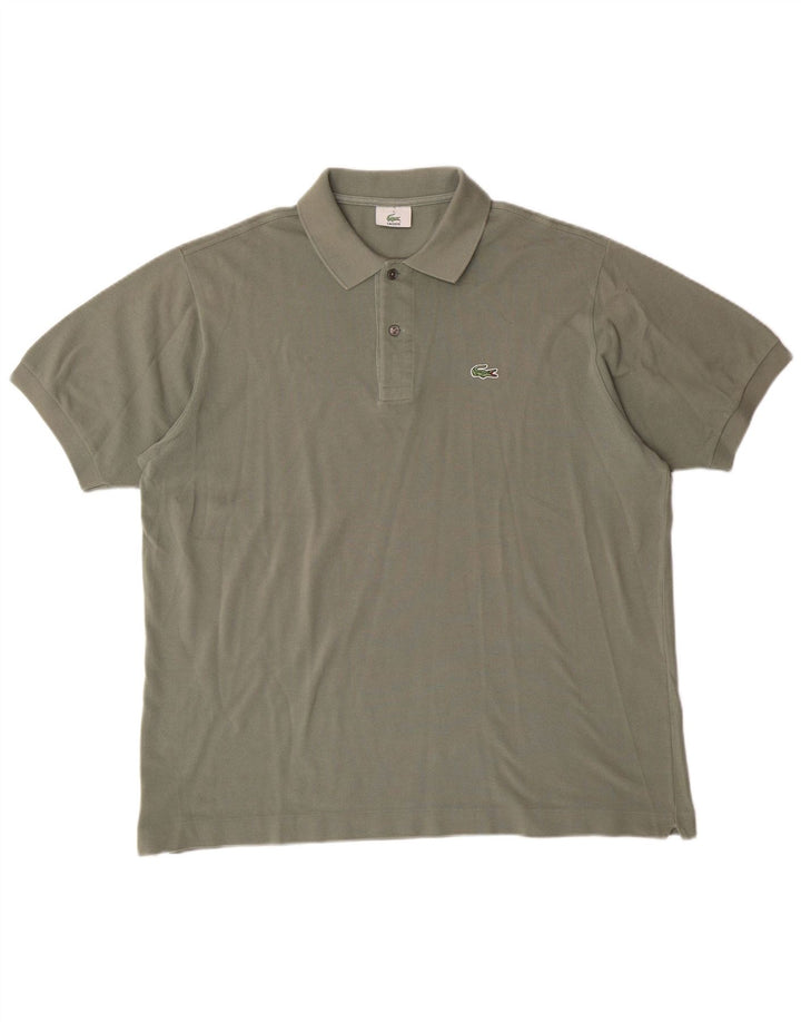 Lacoste Mens Polo Shirt Size 5 Large Khaki Cotton