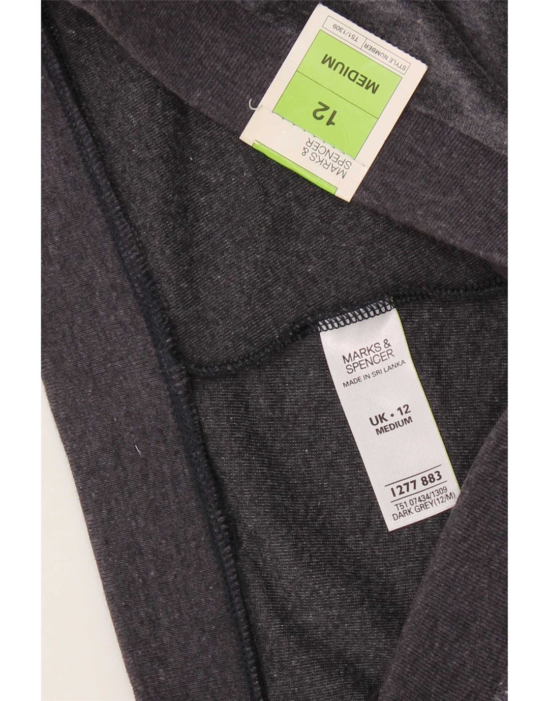 Marks & Spencer Womens Tracksuit Trousers UK 12 Medium W30 L30 Grey