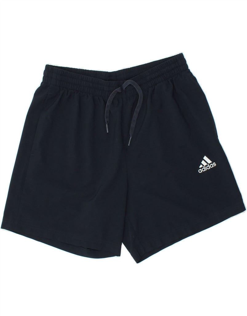 ADIDAS Mens Sport Shorts Large Navy Blue Polyester Vintage Adidas and Second-Hand Adidas from Messina Hembry 