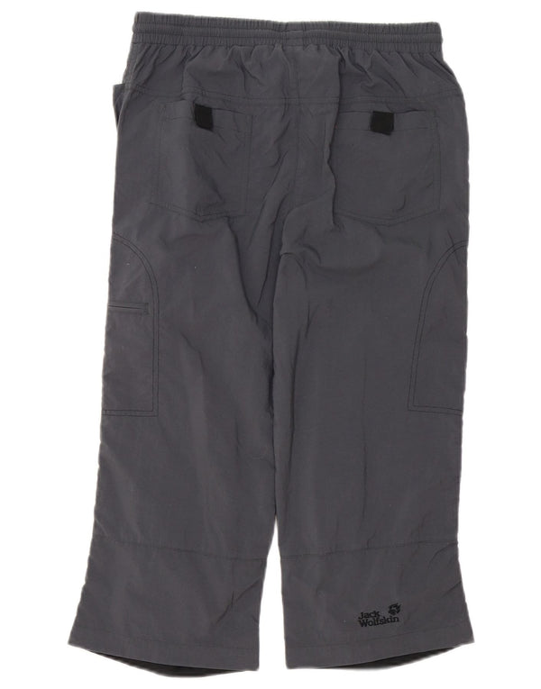 Jack Wolfskin Girls Capri Trousers 15-16 Years W28 L20 Grey Colourblock