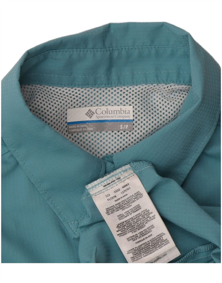 Columbia Womens Shirt UK 10 Small Turquoise Polyester