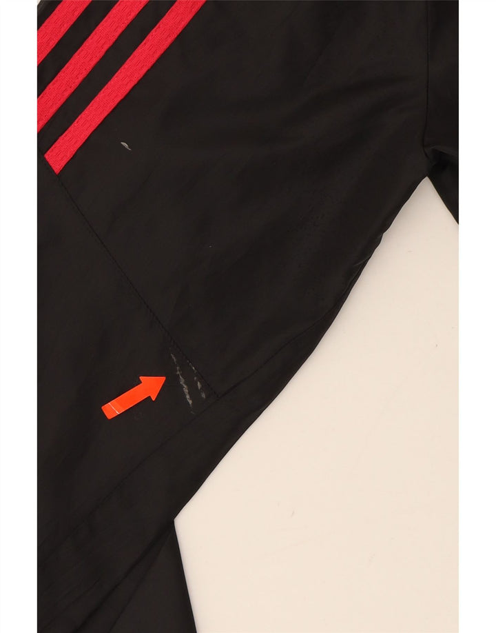 ADIDAS Womens Response Rain Jacket UK 12/14 Medium Black Polyester Vintage Adidas and Second-Hand Adidas from Messina Hembry 