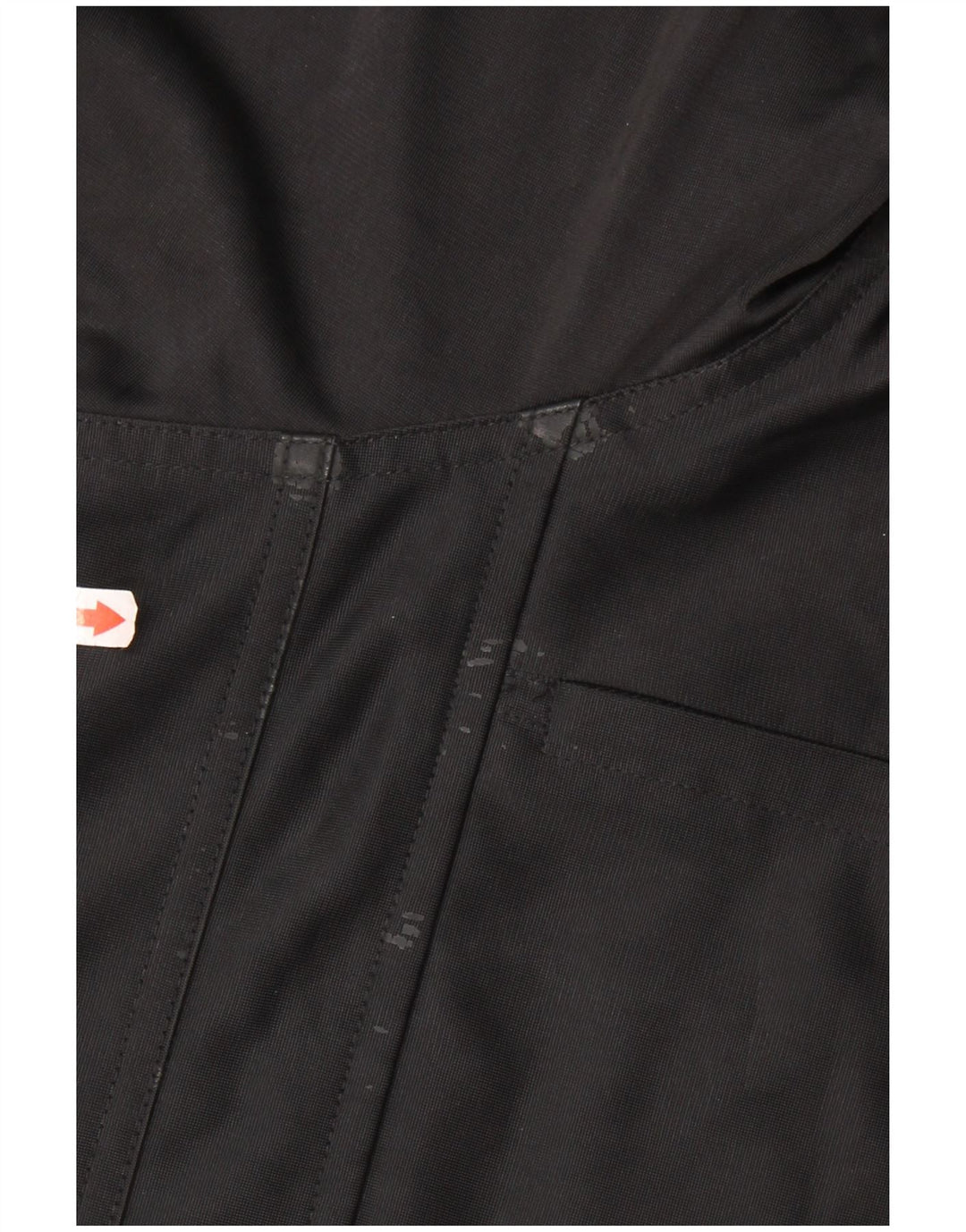 ADIDAS Womens Oversized Hooded Tracksuit Top Jacket UK 14 Large Black