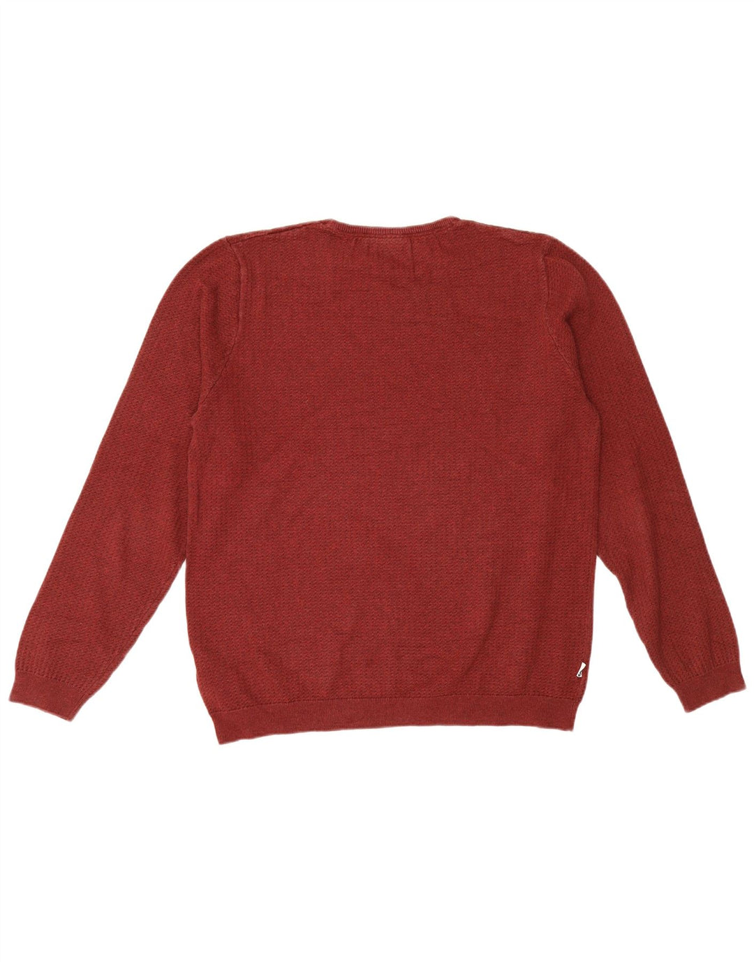 Fila Mens Crew Neck Jumper Sweater Large Burgundy Cotton