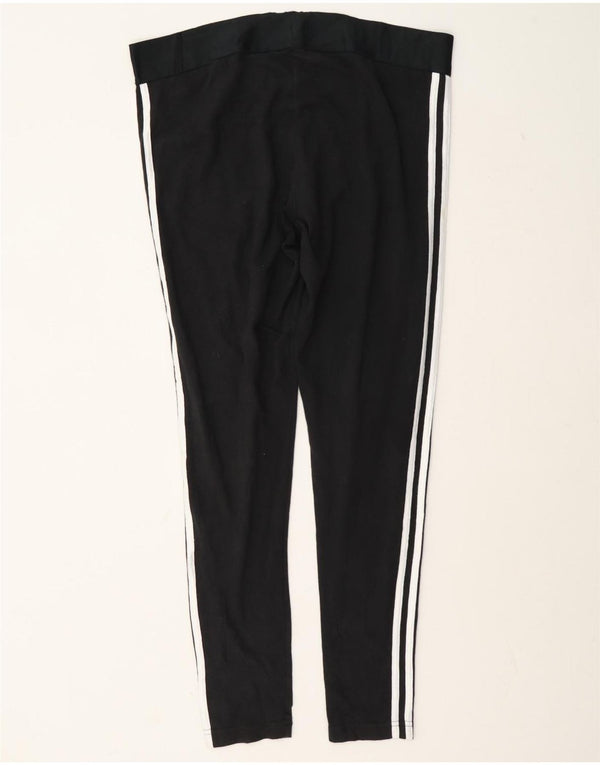 Adidas Womens Leggings UK 20/22 XL Black Cotton