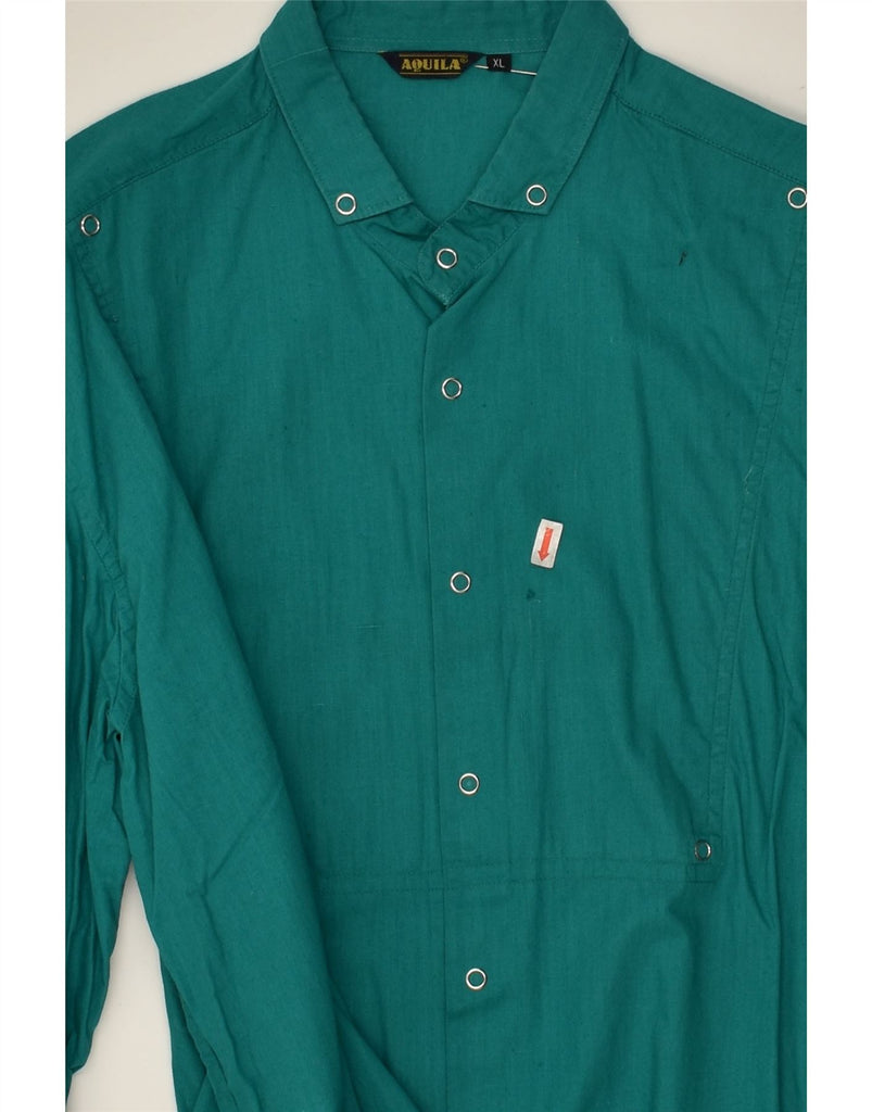 VINTAGE Mens Shirt XL Green | Vintage Vintage | Thrift | Second-Hand Vintage | Used Clothing | Messina Hembry 