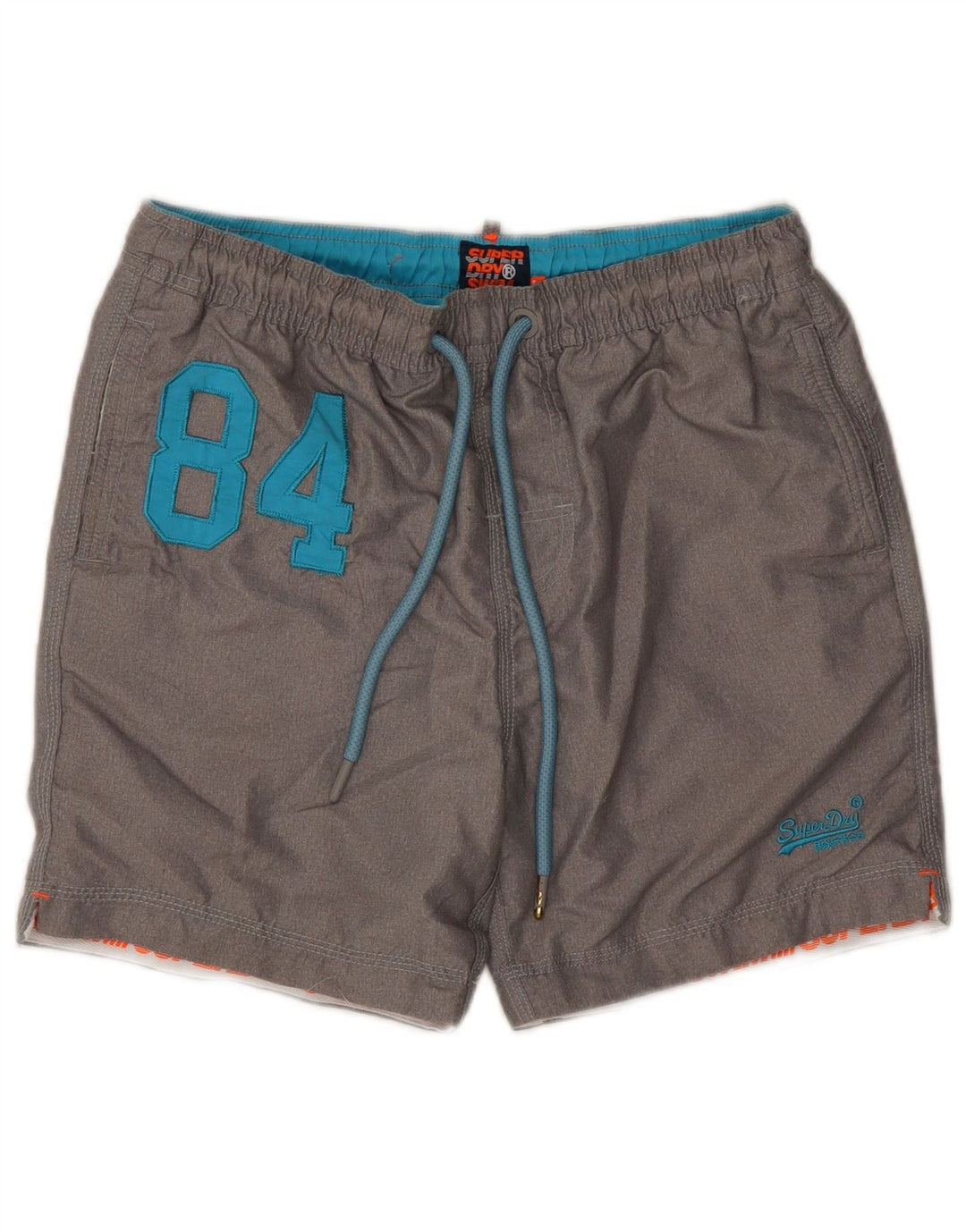 Superdry Mens Graphic Swimming Shorts Large  Grey Polyester