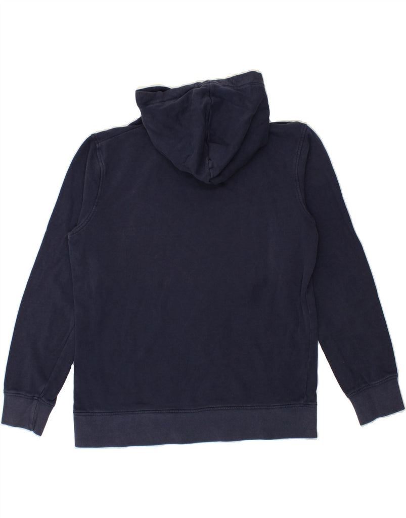 JACK & JONES Mens Graphic Hoodie Jumper Large Navy Blue Cotton | Vintage Jack & Jones | Thrift | Second-Hand Jack & Jones | Used Clothing | Messina Hembry 