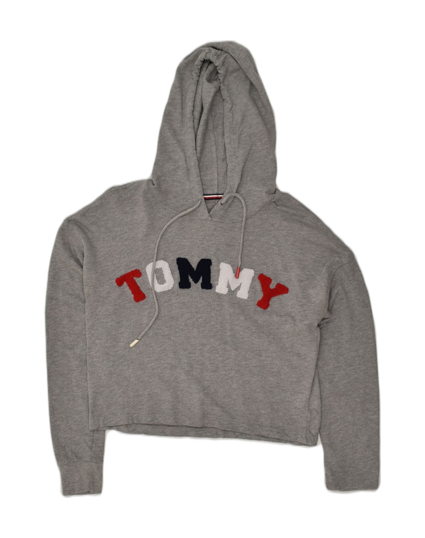 Tommy hilfiger grey hoodie on sale womens