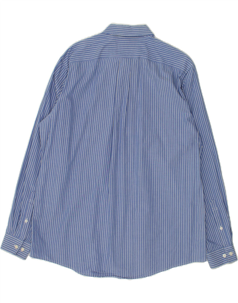 EDDIE BAUER Mens Relaxed Fit Shirt Large Blue Pinstripe Cotton | Vintage Eddie Bauer | Thrift | Second-Hand Eddie Bauer | Used Clothing | Messina Hembry 