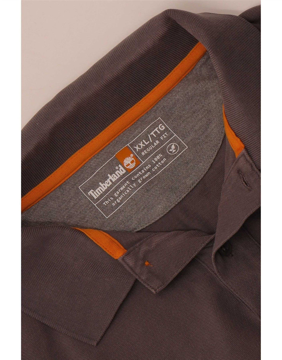 Timberland Mens Regular Fit Polo Shirt 2XL Grey Cotton