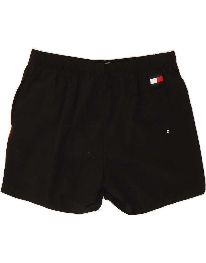 TOMMY HILFIGER Mens Slim Fit Swimming Shorts 2XL  Black Colourblock Vintage Tommy Hilfiger and Second-Hand Tommy Hilfiger from Messina Hembry 