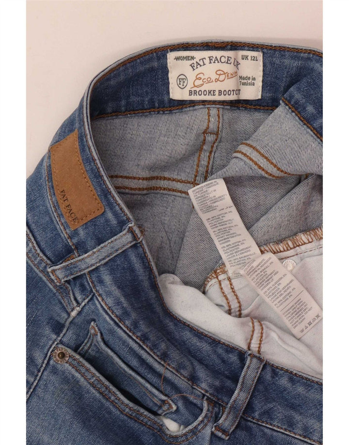 Fat Face Womens Brooke Bootcut Jeans UK 12 Medium W30 L31 Blue Cotton