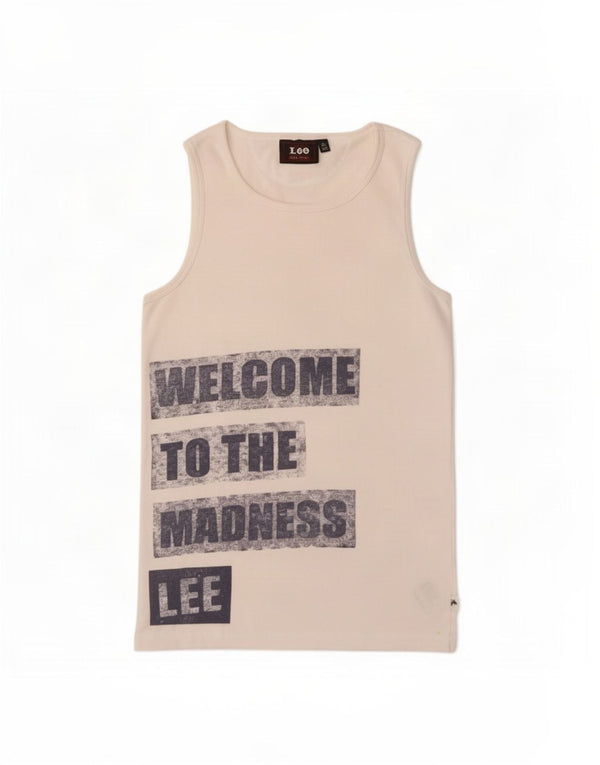 Lee Girls Graphic Vest Top 11-12 Years White Cotton