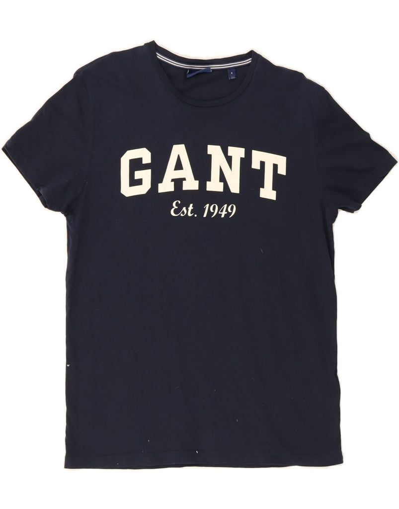 GANT Mens Graphic T-Shirt Top Small Navy Blue Cotton Vintage Gant and Second-Hand Gant from Messina Hembry 
