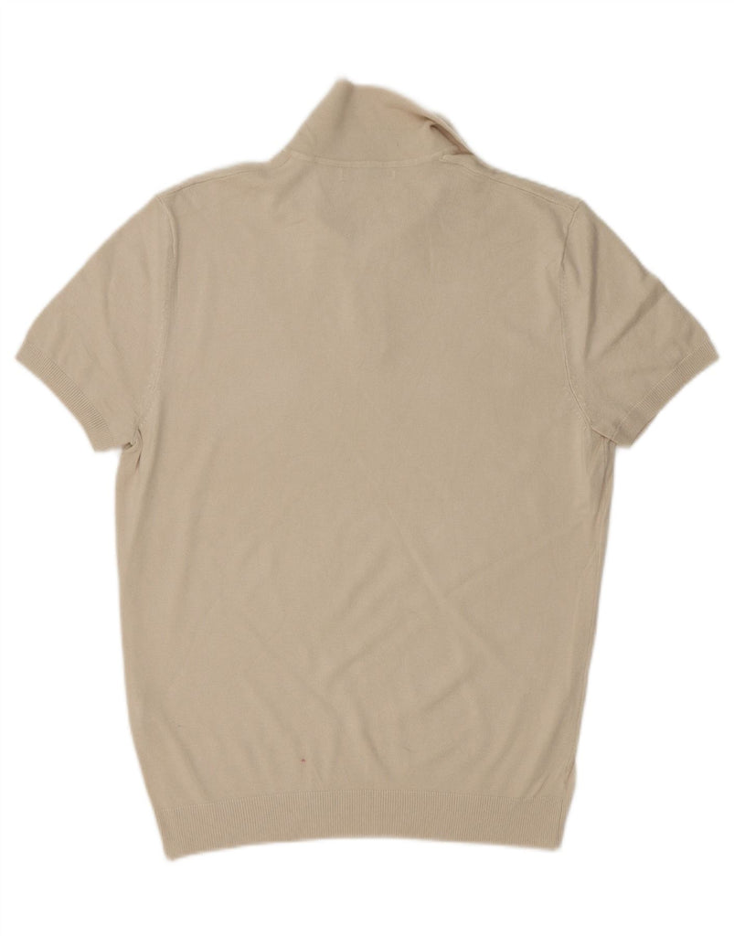 ZARA Mens Polo Shirt Medium Beige Vintage Zara and Second-Hand Zara from Messina Hembry 