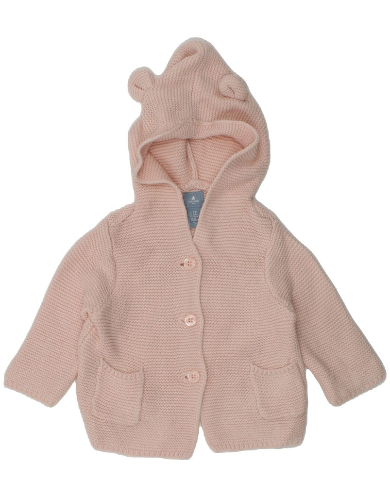 GAP Baby Girls Hooded Cardigan Sweater 3-6 Months Beige Cotton | Vintage Gap | Thrift | Second-Hand Gap | Used Clothing | Messina Hembry 