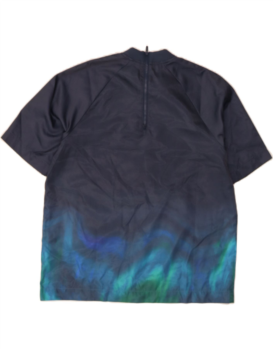 NIKE Mens Graphic T-Shirt Top Medium Navy Blue Tie Dye Polyester Vintage Nike and Second-Hand Nike from Messina Hembry 