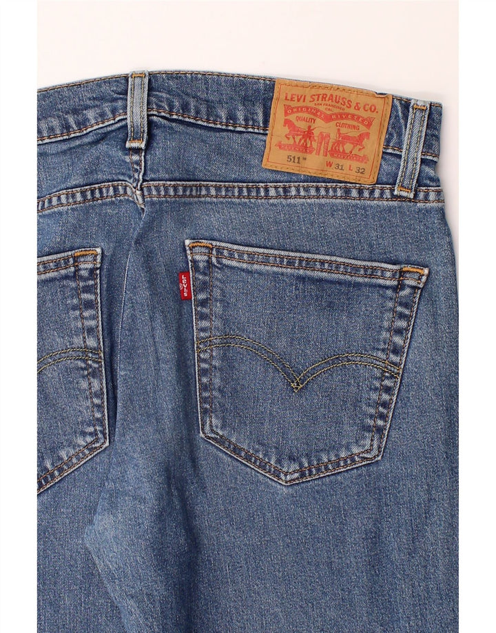 LEVI'S Mens 511 Slim Jeans W31 L27 Blue Cotton Vintage Levi's and Second-Hand Levi's from Messina Hembry 