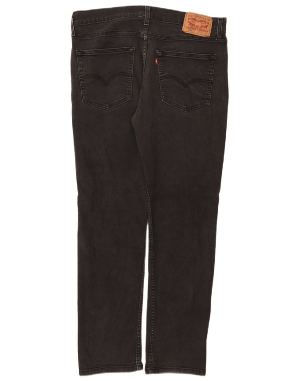 Levi's Mens 511 Slim Jeans W36 L30 Black Cotton